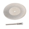 10PCS Thin Diamond Cutting Disc with Rod Round Grinding Sanding
