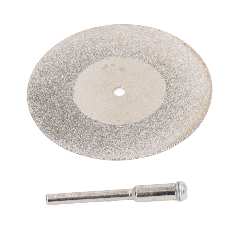 10PCS Thin Diamond Cutting Disc with Rod Round Grinding Sanding