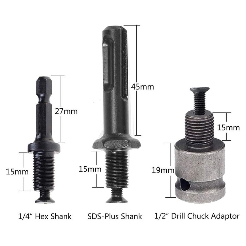 Bestgle 1.5-13mm Drill Chuck Adapter Mount 1/2-20UNF Quick Change Connect