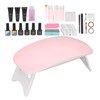 Nail Art Curing Lamp Base Top Coat Prevent Stick Water