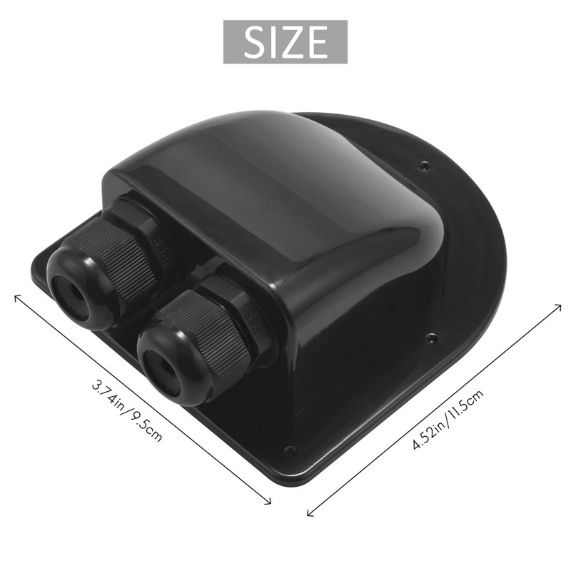Papiivan Roof Wire Entry Gland Box Solar Panel Cable Motorhome