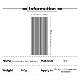 Tinsel Curtain Glitter Winter Style, Pack of 5 Foils with Luminous Fringes and Slats, Ideal for Wedding, Birthday, Bachelorette Party and Stage Decoration (Rose)