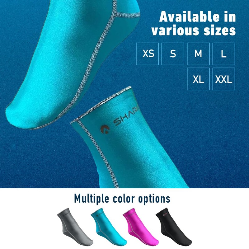 Sharkskin Chillproof Socks, Blue, Medium