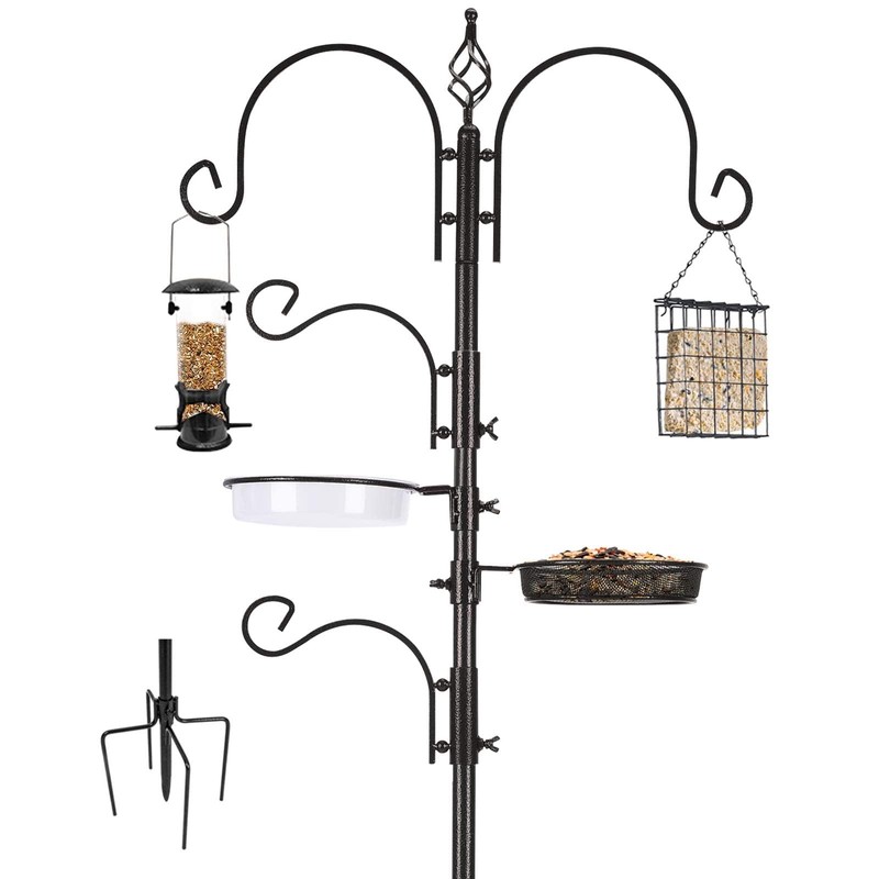ERYTLLY Bird Feeding Station Kit Bird Feeder Pole Wild Bird