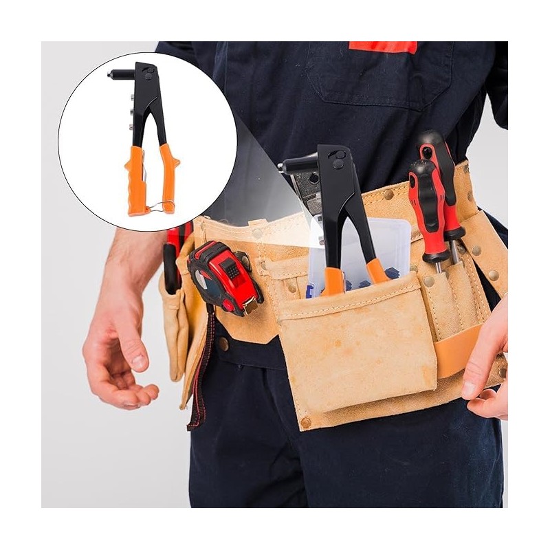 SQUADO 9.5" Professional Hand Riveter Riveter 23.5cm Ergonomic Plastic Handle