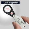 Jewelers Loupe Magnifier, Foldable Jewelry Loupe 10X + 25X, Eye