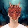 HMS Unisex-Adult's Supersoft Dragon Mask-RD, Red, One Size