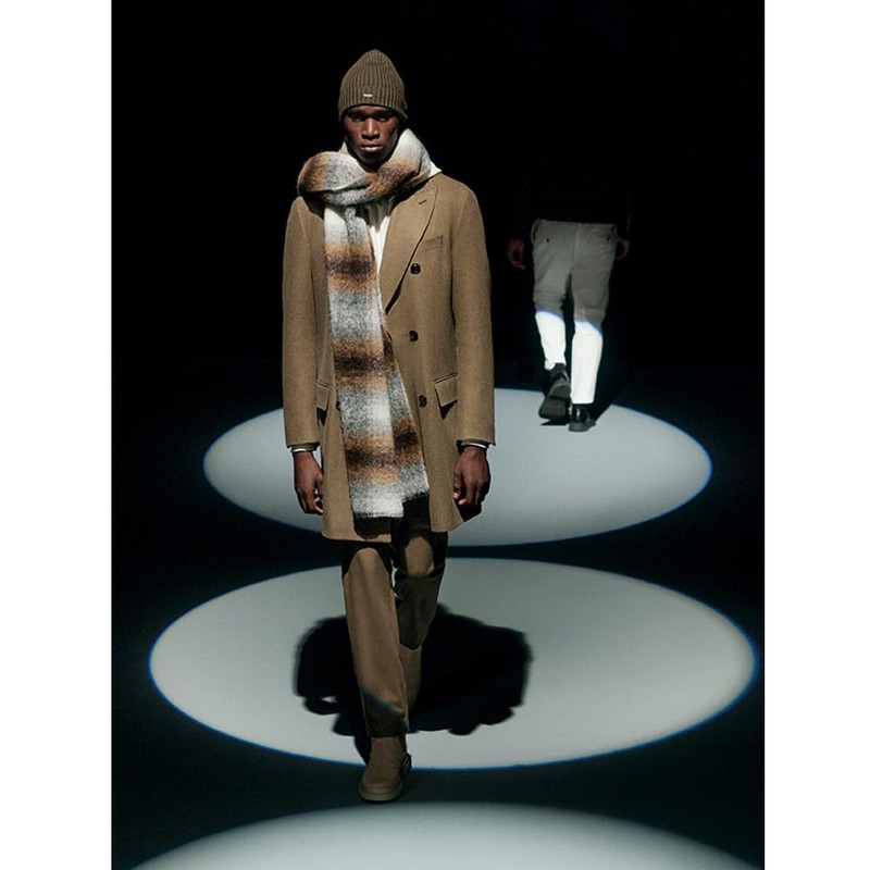 Joop! Men's Warm Knitted Hat 100% Wool, dunkelgrün