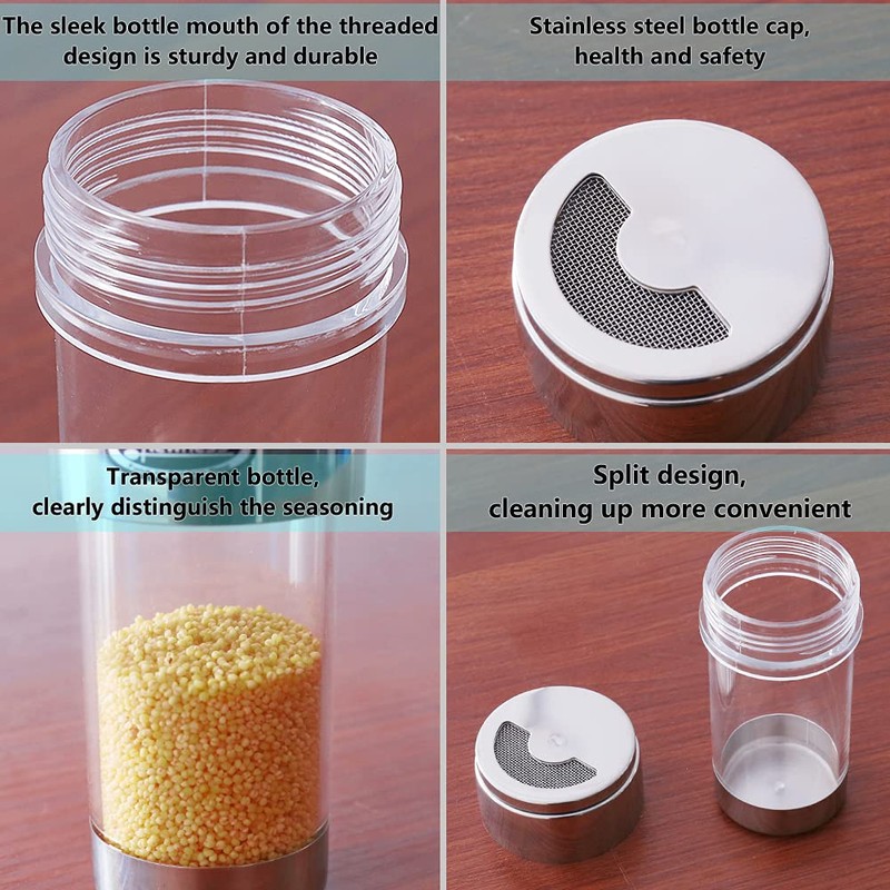 Newness Mesh Shaker or Salt Shaker, Stainless Steel Salt Dispenser,