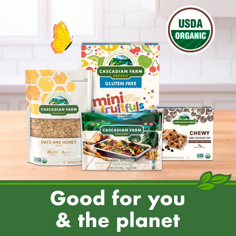 Cascadian Farm Organic Fruitful O's Cereal, Gluten Free, Made with