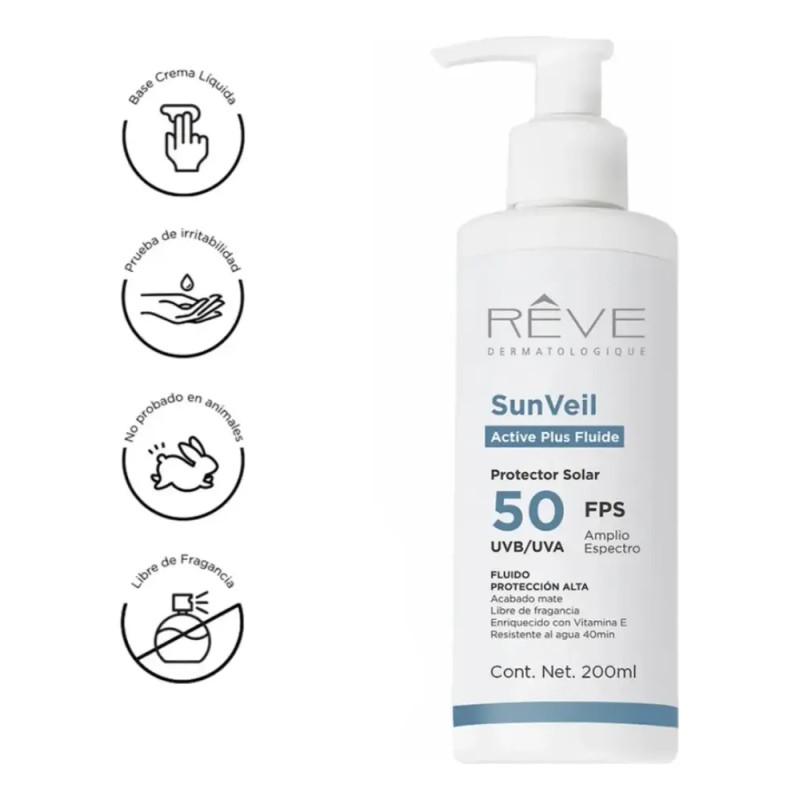 Reve Sunveil Active Plus Fluide 50 Fps Protector Solar 200ml