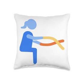 Really Like Battle Ropes - Battle Rope Battlerope Fitness Throw Pillow