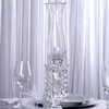 Balsa Circle Clear 20-Inch Crystal Glass Hurricane Taper Candle Holder