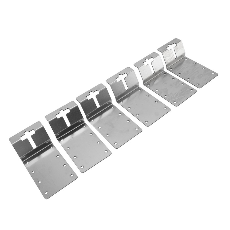 6PCS T Post Bracket 3 Inch Heavy Duty Carbon Steel