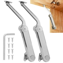 HBL 2 Pack | Heavy Duty Lid Stay Hinge for Extra Large Overhead Cabinet & RV Cabinets, Adjustable Tension Lid Support Hinges, 110° Opening, Max Load 88 lbs.