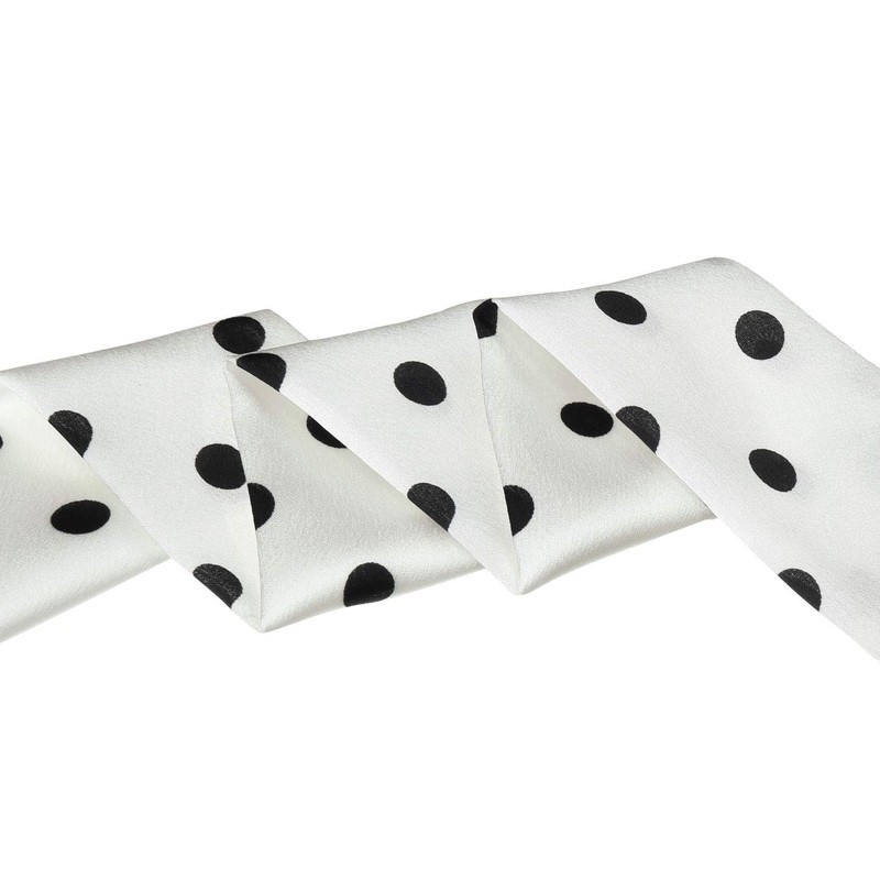 Allegra K Bowknot Scarf, Neckerchief, Rectangle, Thin, Polka Dot, Hair