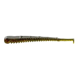 Gene Larew Ned Rig Inch Worm Midwest Finesse Soft-Plastic Bass Bait Fishing Lure, 3.75 Inches, Pack of 7, Sooner Run