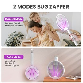 Bug Zapper Racket, Electric Fly Swatter Rechargeable Mosquito Zapper for Indoor and Bug Zapper Outdoor 2 in 1 Electric Bug Zapper USB Rechargeable | Fly Trap Indoor by KME