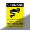 TAKULA CCTV Area Sign 10x7 Security Camera Sign Reflective Aluminum