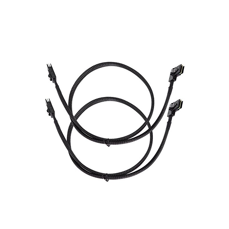 Saihisday Internal Mini SAS Cable, Mini SAS SFF-8087 to Right