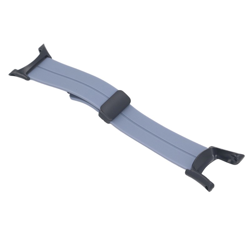 Silicone Watch Wristband Magnetic Suction Waterproof Foldable Silicone Watch Strap