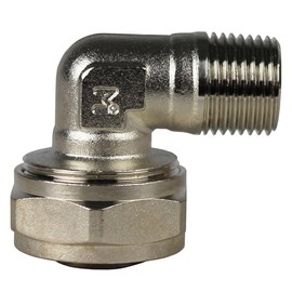 Maxline 90 Degree Elbow Fitting 3/4 Tubing x 1/2" Male NPT Compressed Air Piping M8086