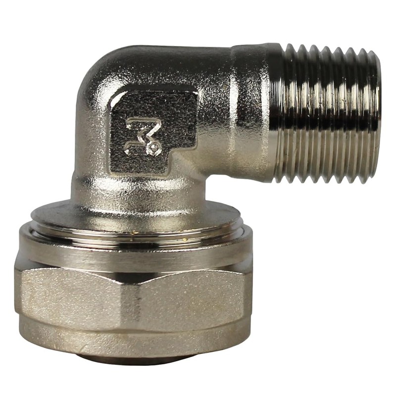 Maxline 90 Degree Elbow Fitting 3/4 Tubing x 1/2" Male