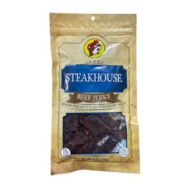 Buc-ee's Texas Hill Country Brand Steakhouse Beef Jerky in Resealable Bag, 4 Ounces