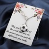 BAUNA Soccer Gifts Soccer Necklace May You Be Proud Of