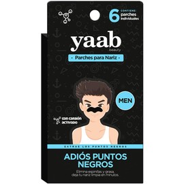 Parche para nariz con carbón activado para Hombre 6 pzas Yaab Beauty