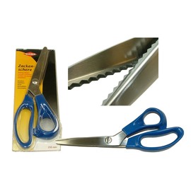 Kleiber 920-43 235 mm Tailors Stainless Steel Pinking Shears-Blue Handle