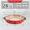 AVLA 2 Pack Ceramic Pie Pan, 9 Inch Round Baking