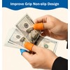 10 Pcs Rubber Fingers Tips for Sorting Papers, Reusable Rubber