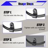 vibedor 60 Pcs R-Type Cable Clip Wire Clamp, 1/2 Inch