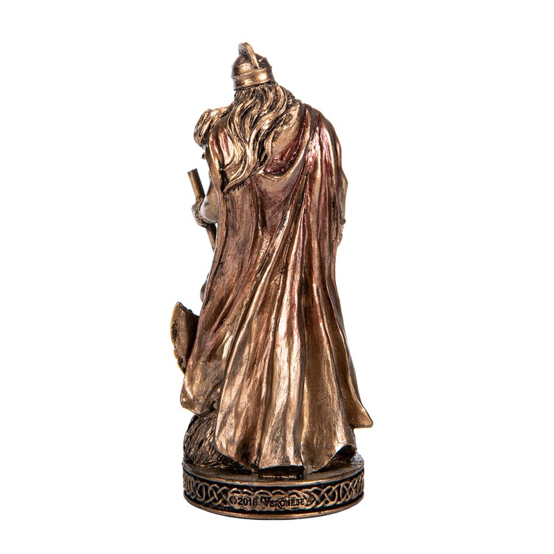 Vidar Scandinavian God Hand Painted Resin Figurines Bronze Miniature Statue