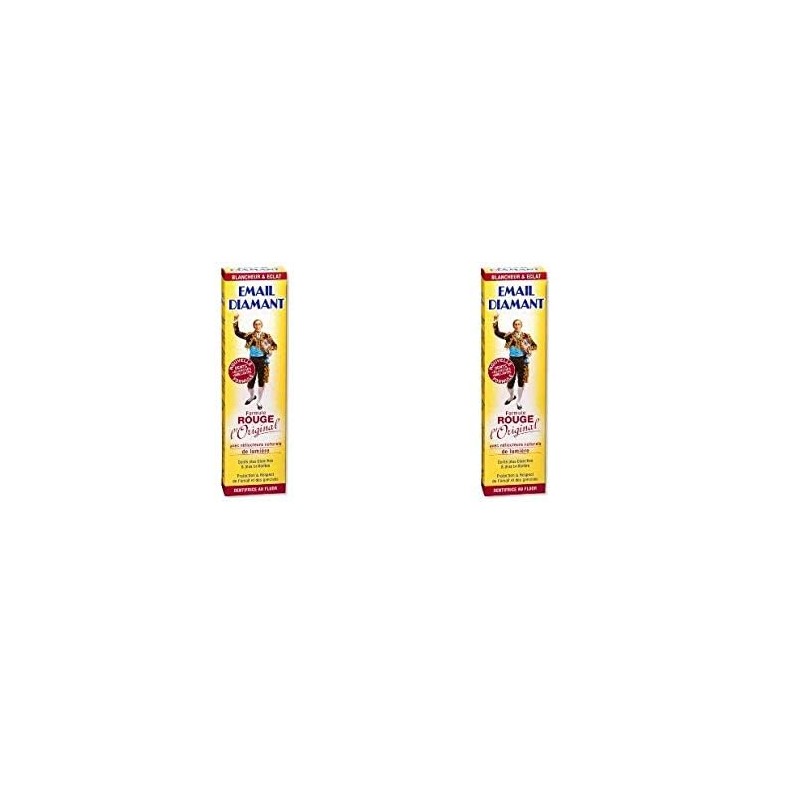 x2 Email Diamant RED Original Cosmetic Toothpaste - Two x