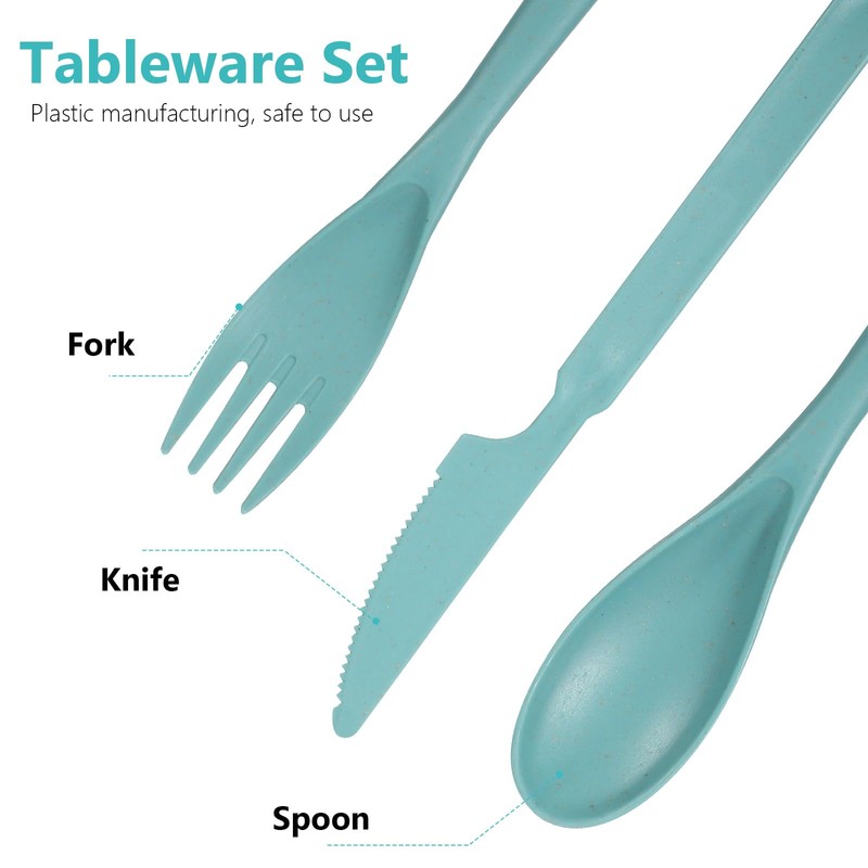 Kitchen Utensils 1 Set Serving Utensils Dinner Dishes Wheat Straw