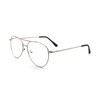EYE ZOOM Aviator Style Metal Frame Reading Glasses with Spring