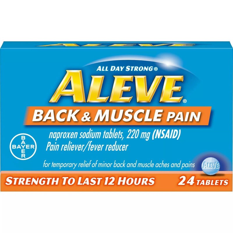 ON CONTAINER ALEVE BACK AND MUSCLE 220MG TABLET 24CT