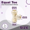 DOJA Barcelona T-Piece Brass 25 mm Polyethylene Pipe Connection 25
