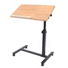JUOPTGJ Mobile Computer Desk,Standing Laptop Stand,Adjustable Bedside Standing Height Ajustable