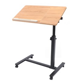 JUOPTGJ Mobile Computer Desk,Standing Laptop Stand,Adjustable Bedside Standing Height Ajustable Movable and Lockable Rolling Computer Desk for Place Your Computer,Laptop, Books