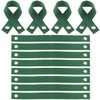 LUORNG 12PCS 40x3.8cm Tree Windbreak Nylon Strap Green Strap with