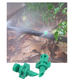 Cabilock Nevulizer 100pcs Atomizing Garden Sprinkler Sprayer 180 Degree Refraction Micro Water Spray Misting Nozzle Sprinkler for Plants Garden Lawn Irrigation(Green) Spray Nozzle