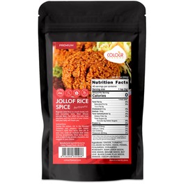 Colour Flavour Jollof Rice Spice | Tasty Smoky Jollof Rice in Minutes | The Perfect Seasoning for Rice | Made with Herbs and Superfoods | The Only RIGHT Jollof Rice Spice You will Ever Need (2 Pack)