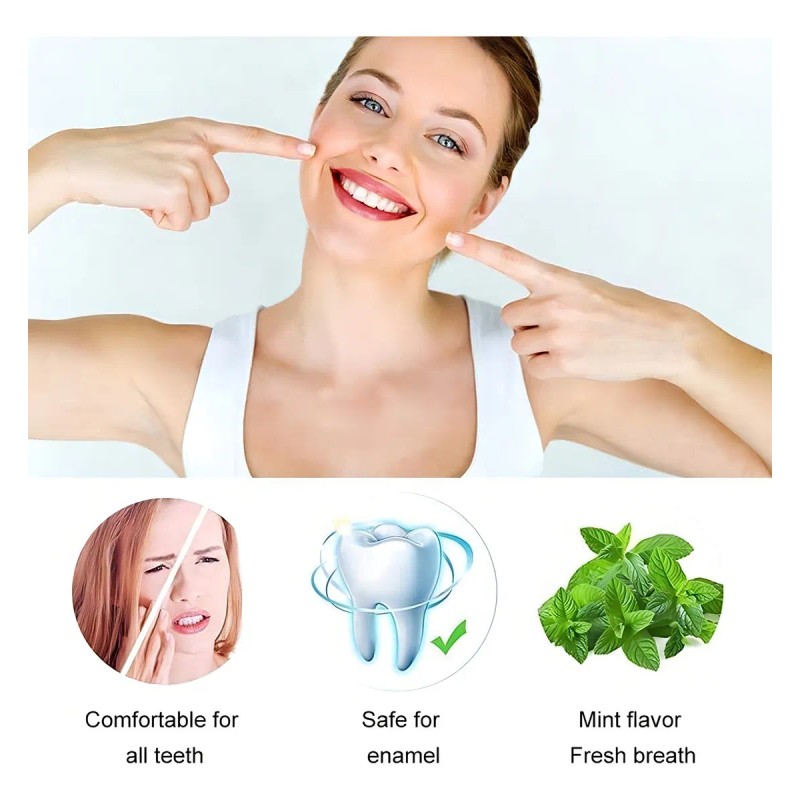 Tiras Blanqueadoras Dentales White Piezas Antideslizantes