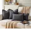 Joyouth Set of 2 Decorative Fringe Throw Pillow Covers Chenille