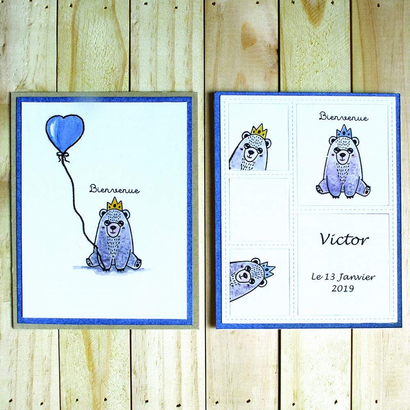 Aladine 01282 Stamp G Cigogne and Baby