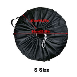 Wheel Protector Tyre Cover, Tyre Bag, Tyre Cover, Spare Wheel Cover, Waterproof Spare Wheel Cover, Tyre Protection Cover, Diameter 65 cm, Black (with Handle)