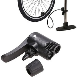 Gammaeon Bicycle Valve Adapter Set, Universal Dual Head for Floor Pump and Compressor, Air Pump Accessories for Bicycles and Motorcycles